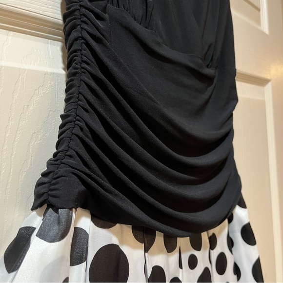 Jessica Howard Evening Dress Sz 6. Stretch Waist. Satin Wide A Line Skirt. - Picture 3 of 8